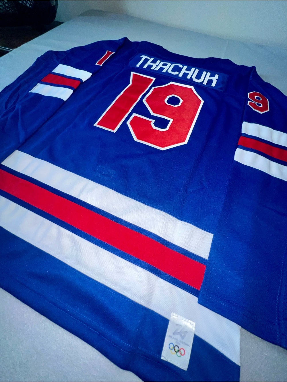 Nike Matthew tkachuk men’s 2026 team USA Olympic hockey jersey blue size large - Picture 3 of 11